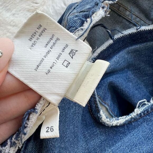 Reformation the Zipper Jeans 90s Straight Leg Zip Around Medium Wash 26 - Picture 7 of 11